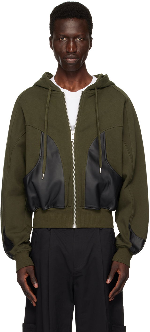 Mikina Han Kjøbenhavn Han Kjobenhavn Relaxed Fit Zip Up Hoodie Zelené | M-134045, 0