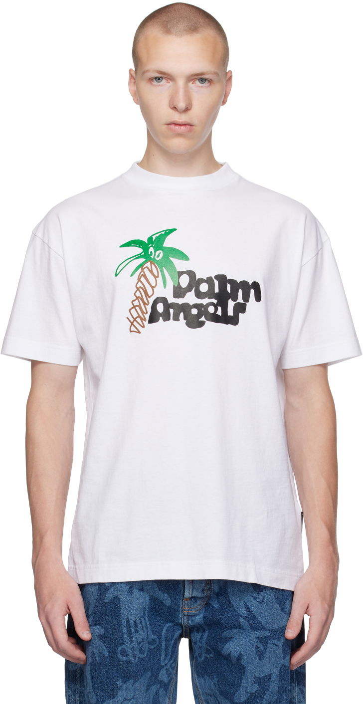 Tričko Palm Angels White Sketchy Biela | PMAA001E23JER0130110, 0