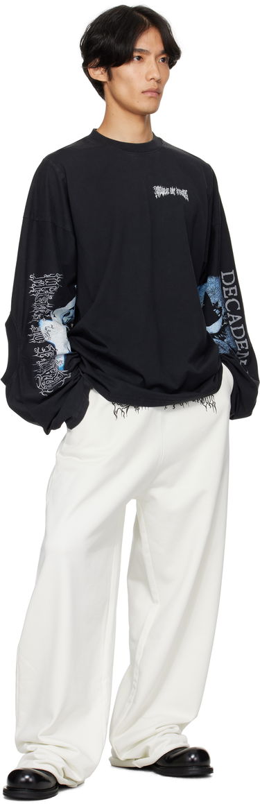Tričko VETEMENTS Vetements Cradle of Filth 'Decadence' Cut-Up Longsleeve T-Shirt Čierna | UCF76LS980B, 3