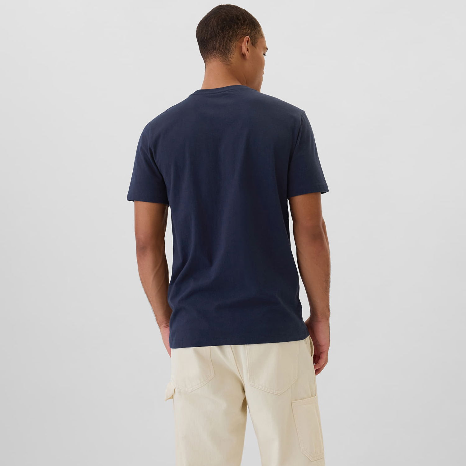 Tričko GAP T-shirt Micro Logo Crew Tapestry Navy S Čierna | 502022-03, 1
