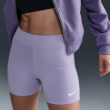 Bomber bunda Nike Sportswear Classic High-Waisted Cycling Shorts Fialová | HJ1019-533, 1