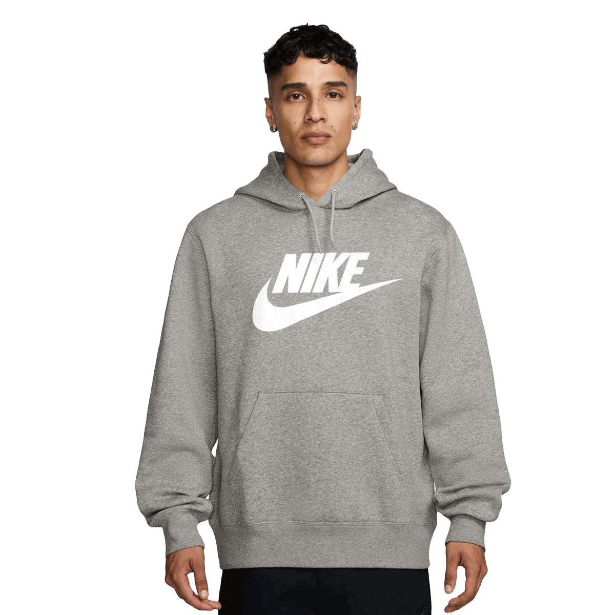 Mikina Nike Club Graphic Pullover Hoodie Šedá | FN3868-063, 0