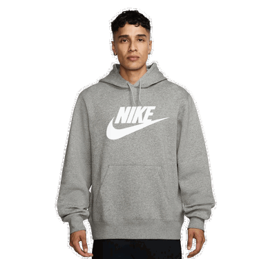 Mikina Nike Club Graphic Pullover Hoodie Šedá | FN3868-063, 0