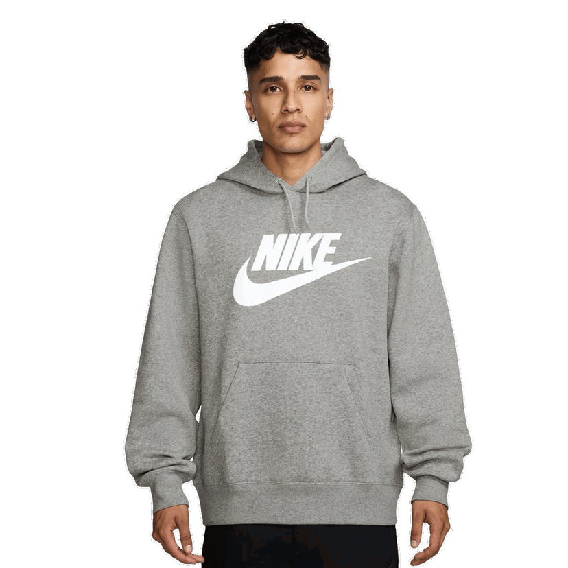 Mikina Nike Club Graphic Pullover Hoodie Šedá | FN3868-063
