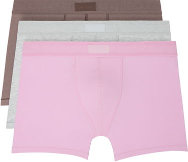 Boxerky SKIMS SKIMS Cotton Boxer Briefs - Three-Pack Ružová | BO-BBR-5634M-BUBBLEGUM UMBER MUL, 0