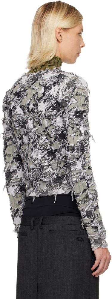 Sveter Diesel Shredded Knit M-Sibylla Cardigan Rôznofarebný | A21465 0LKDQ, 2