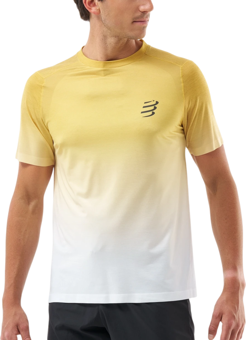 Tričko Compressport Compressport Performance Short Sleeve T-Shirt Žltá | atsm4927051