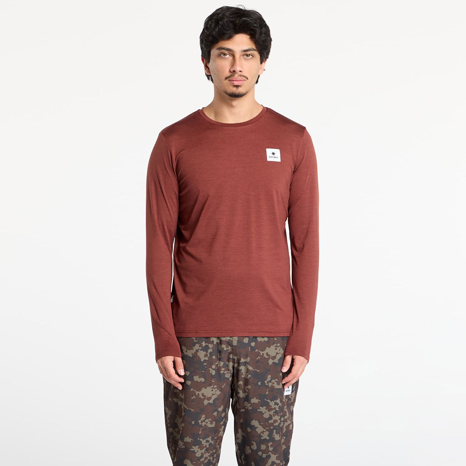 Tričko Saysky Statement Pace Long Sleeve T-Shirt Vínová | OMRLS20C5008, 0