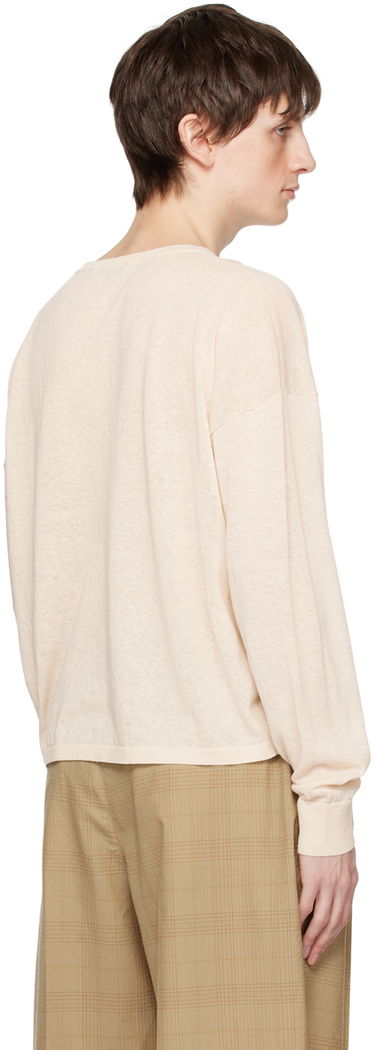 Tričko LEMAIRE Boxy Long Sleeve T-Shirt Béžová | TO1052 LK1003, 2