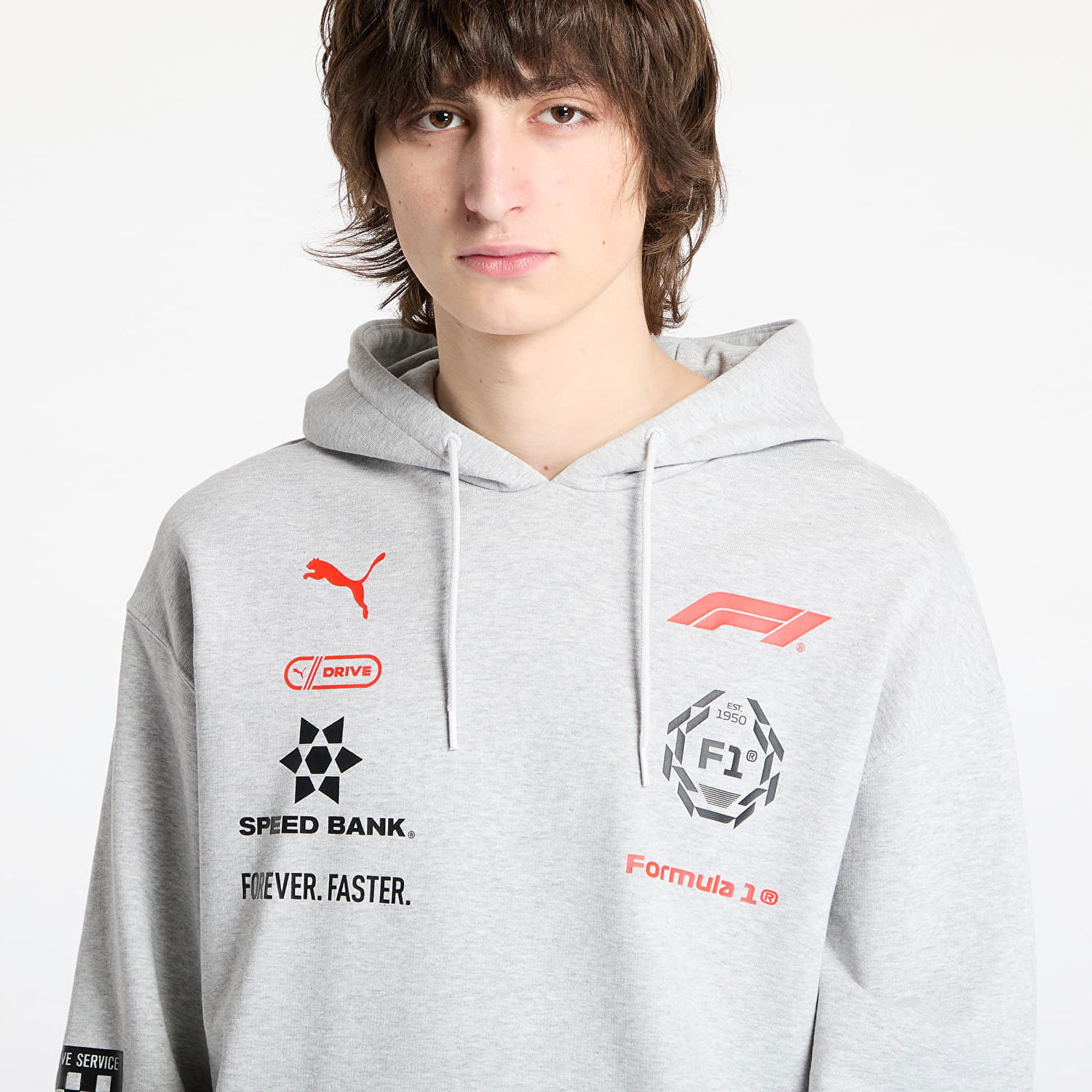 Mikina Puma F1 Racing Hoodie Šedá | 63224401, 1