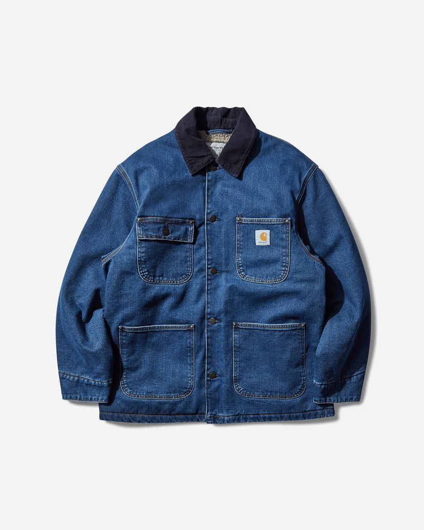 Kabáty Carhartt WIP OG Chore Coat Modrá | I035877 45306