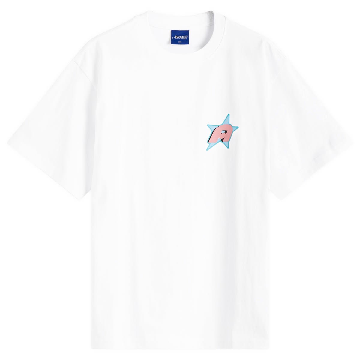 Tričko Awake NY Awake NY Star A Logo T-Shirt, Size Large Biela | AWK-SP25-TS010-WHT, 0