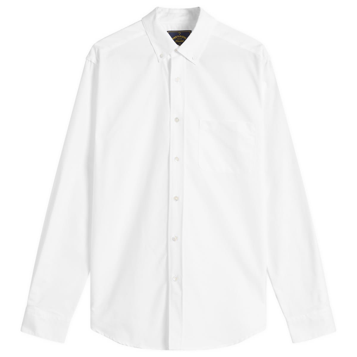 Košeľa Portuguese Flannel Portuguese Flannel Belavista Button Down Oxford Shirt, Large Biela | SS25-014-WHT, 0