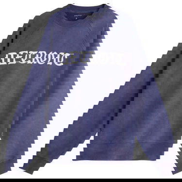 Mikina BEAMS Faded Print Raglan Sweatshirt Modrá | 1113-1280-146-79, 0