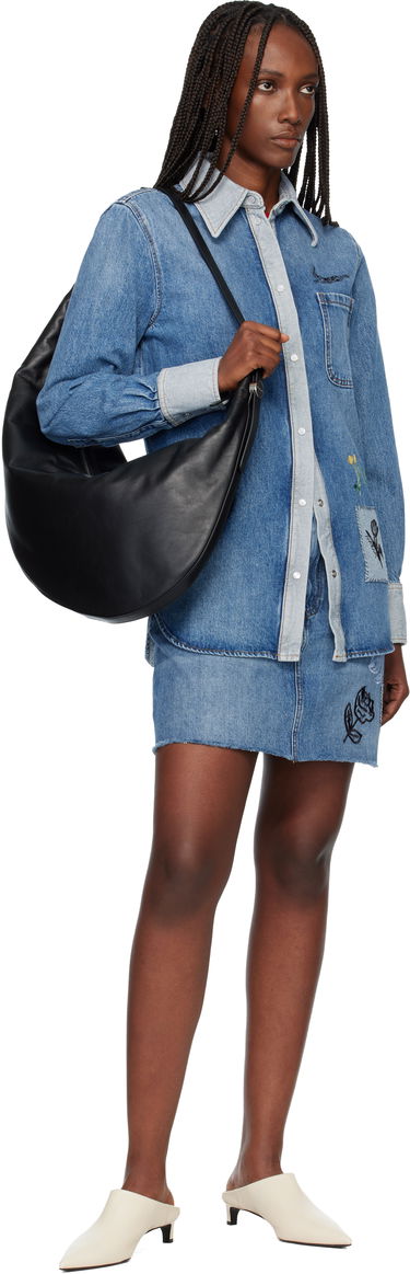 Taška cez rameno Marni Dot Medium Crescent Bag Čierna | SBMP0250U0 P8222, 3