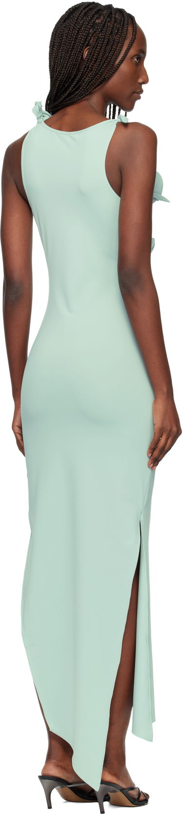 Šaty Coperni Flower Midi Dress Zelené | COPR44F5021, 2