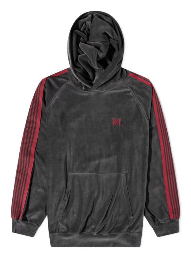 Mikina Needles Velour Popover Track Hoody Čierna | MR292-C