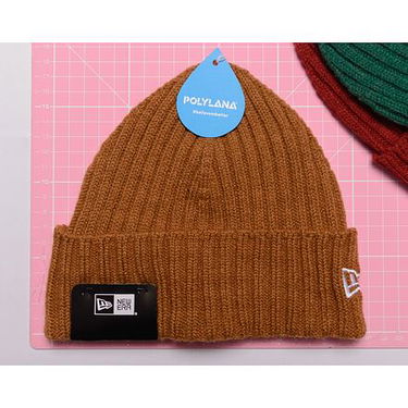 Kulicha New Era Rib Short Cuff Beanie Toasted Peanut / Black One Size Oranžová | 60364240, 1