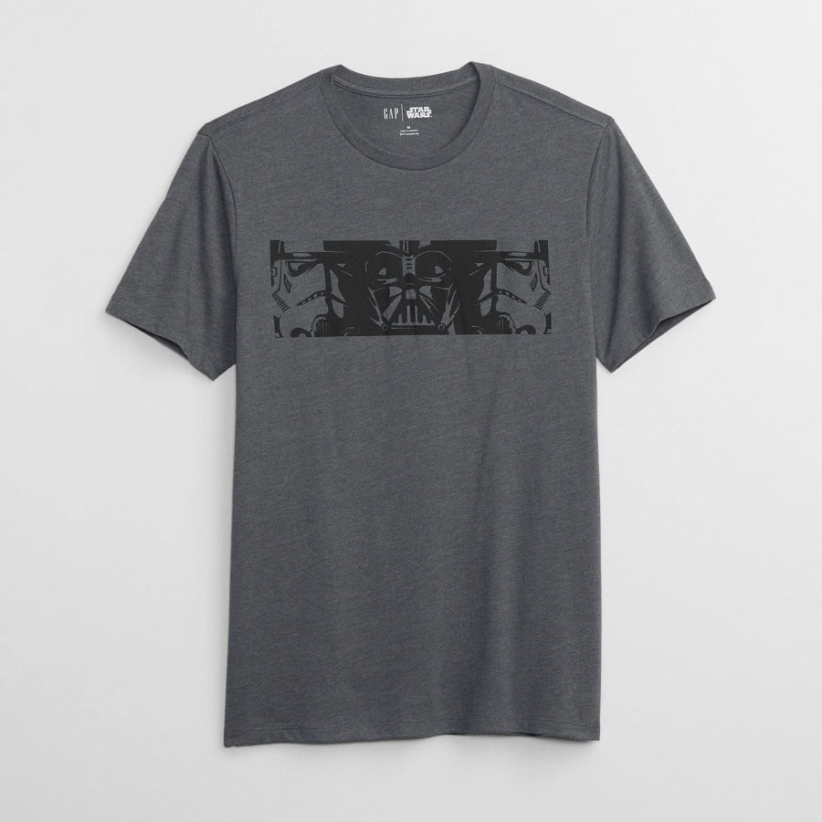 Tričko GAP V-Sw Vader W Troopers Heather Grey Čierna | 548655-00, 0