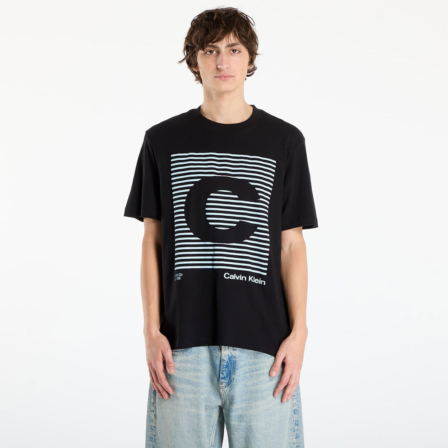 Tričko CALVIN KLEIN Speaker Graphic Tee Jeans Ss 20S Čierna | LV04RD811G UB1, 0