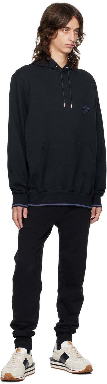 Mikina Paul Smith Paul Smith Embroidered Logo Hoodie Čierna | M1R-071Y-NP4718-49, 3