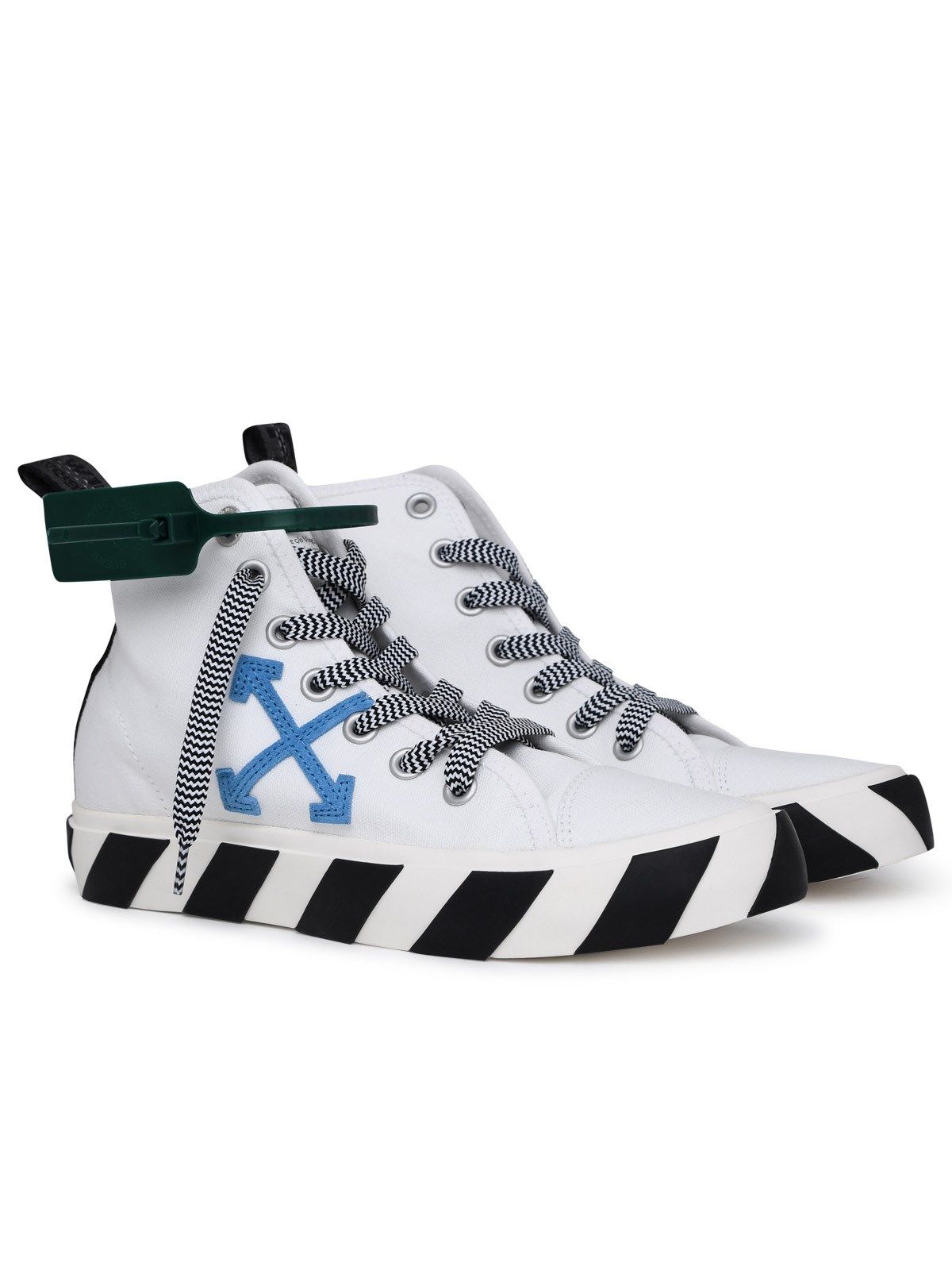 Tenisky a topánky Off-White Mid-Top Vulcanized Canvas "White/Blue" Biela | OMIA119S22FAB0010145, 1
