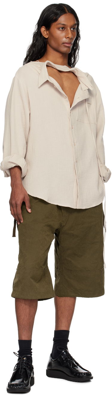 Košeľa Ottolinger Ottolinger Oversized Cut-Out Mousseline Shirt Béžová | 111-400411-01, 3