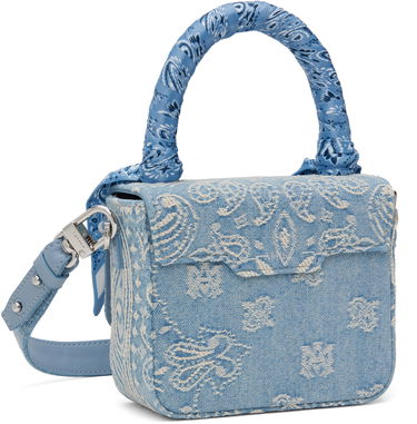 Tote bag AMIRI Denim Micro Handbag Modrá | AWBGTH1037, 2