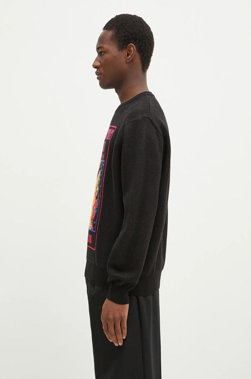 Sveter thisisneverthat thisisneverthat Basketball Hoop Knit Sweater Čierna | TN243KKNPK04, 1