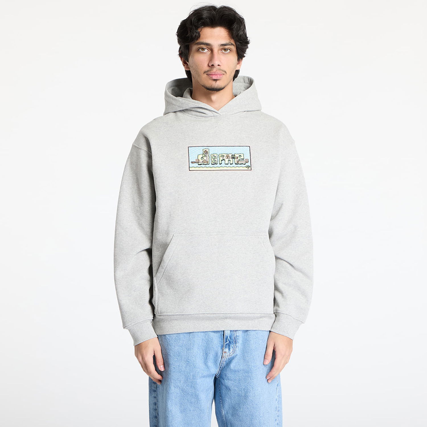 Mikina Dime DIME World Hoodie Šedá | DIMEHO2445GRY, 0