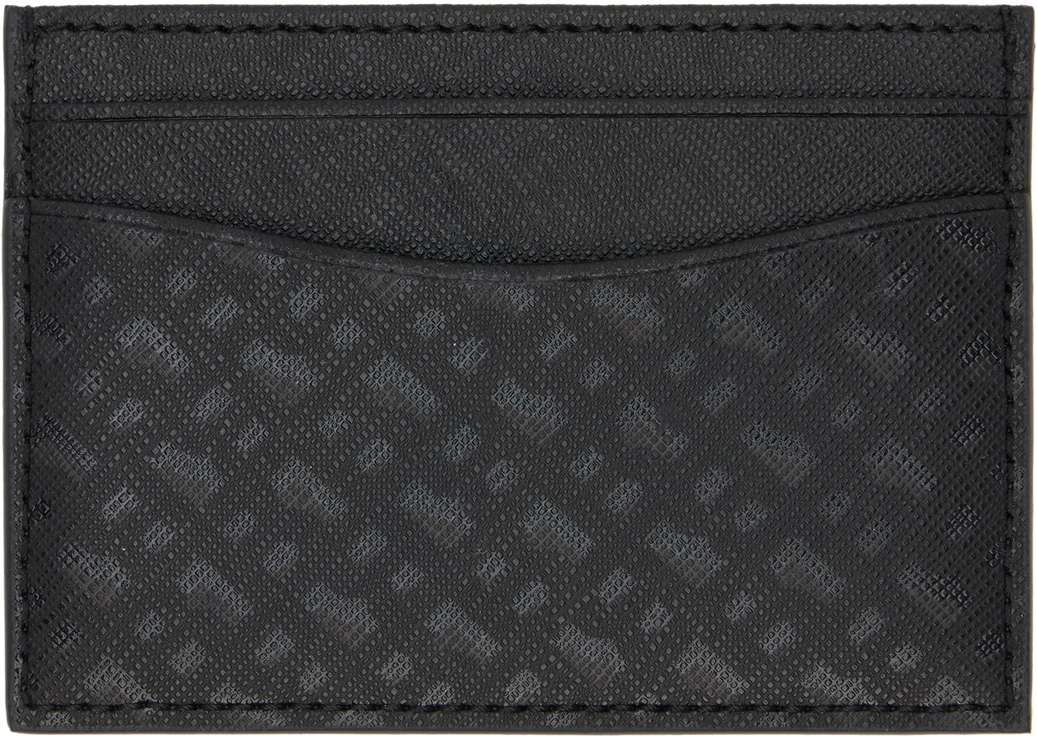 Peňaženka BOSS Saffiano Leather Card Holder Čierna | 50542389, 1
