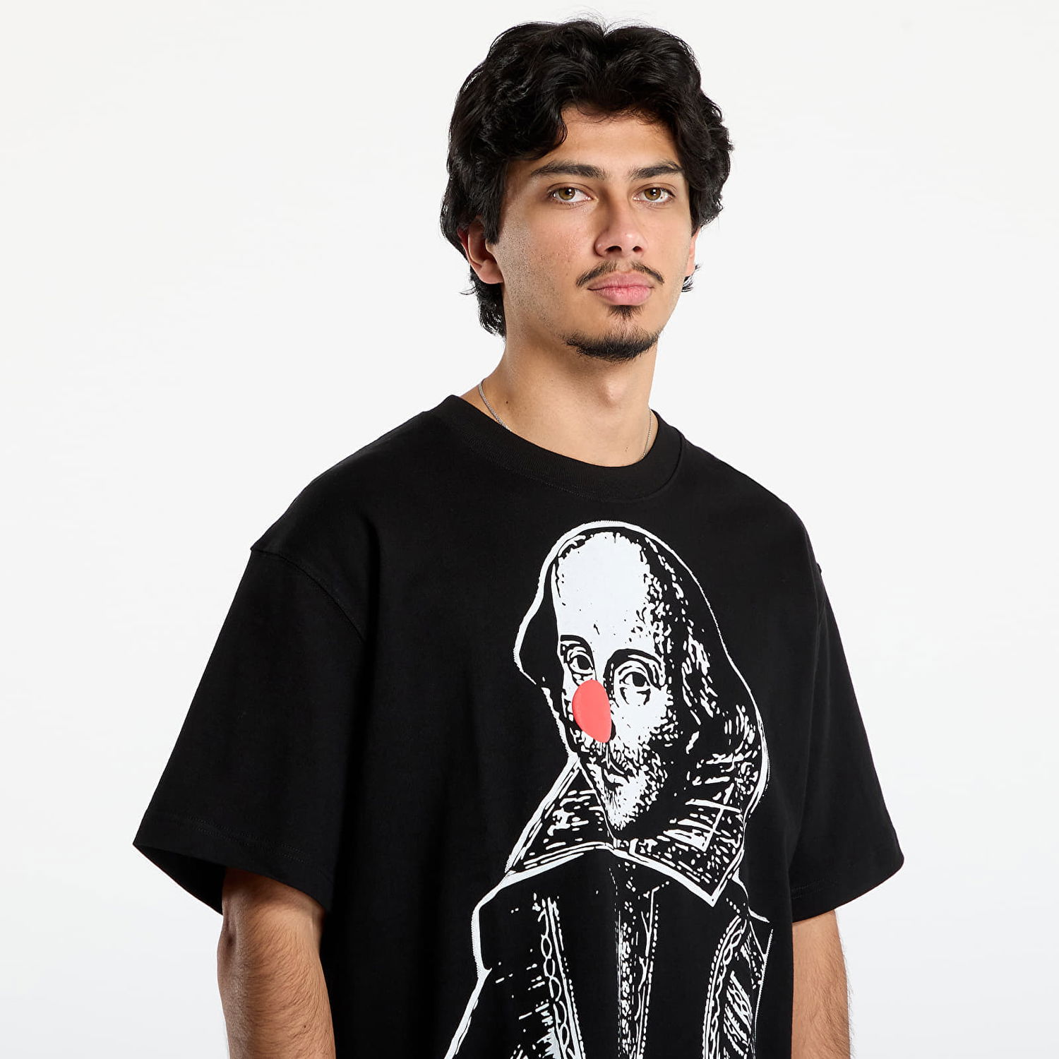 Tričko Pleasures Joke Heavyweight T-shirt Shakespeare Clown Nose Čierna | P25F045-BLACK, 1