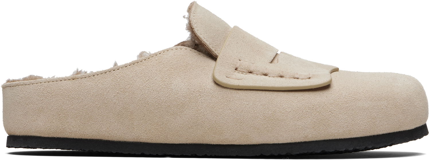 Tenisky a topánky Jacquemus 'The Mules' Shearling-Lined Loafers Béžová | 25HFOW00186AC09M01, 0