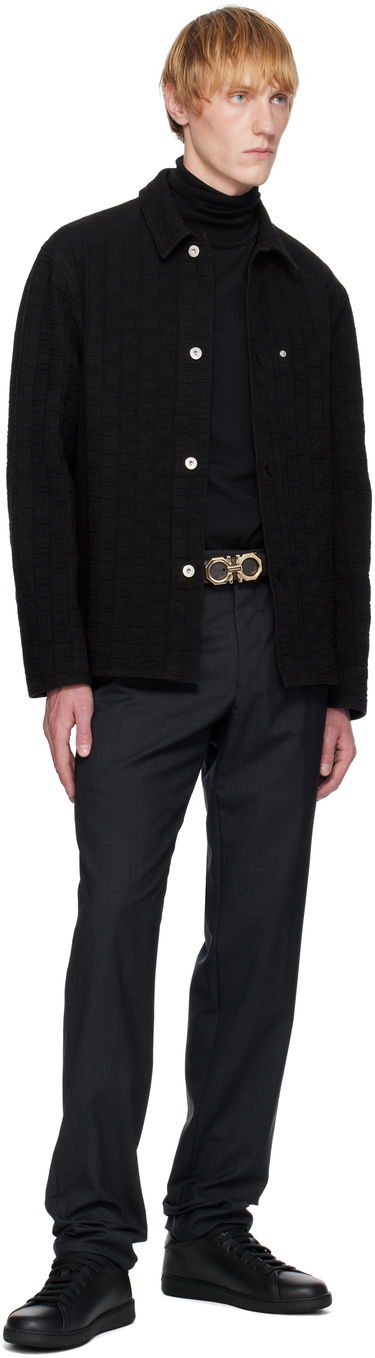 Opasok FERRAGAMO Ferragamo Reversible Adjustable Gancini Belt Čierna | 780273, 2