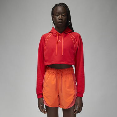 Mikina Jordan Sport Cropped Sweatshirt Červená | DQ4390-612, 0