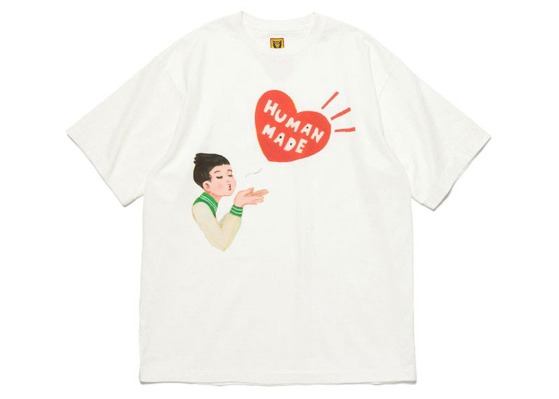 Tričko Human Made Keiko Sootome #5 Graphic Print T-Shirt Biela | XX25TE003