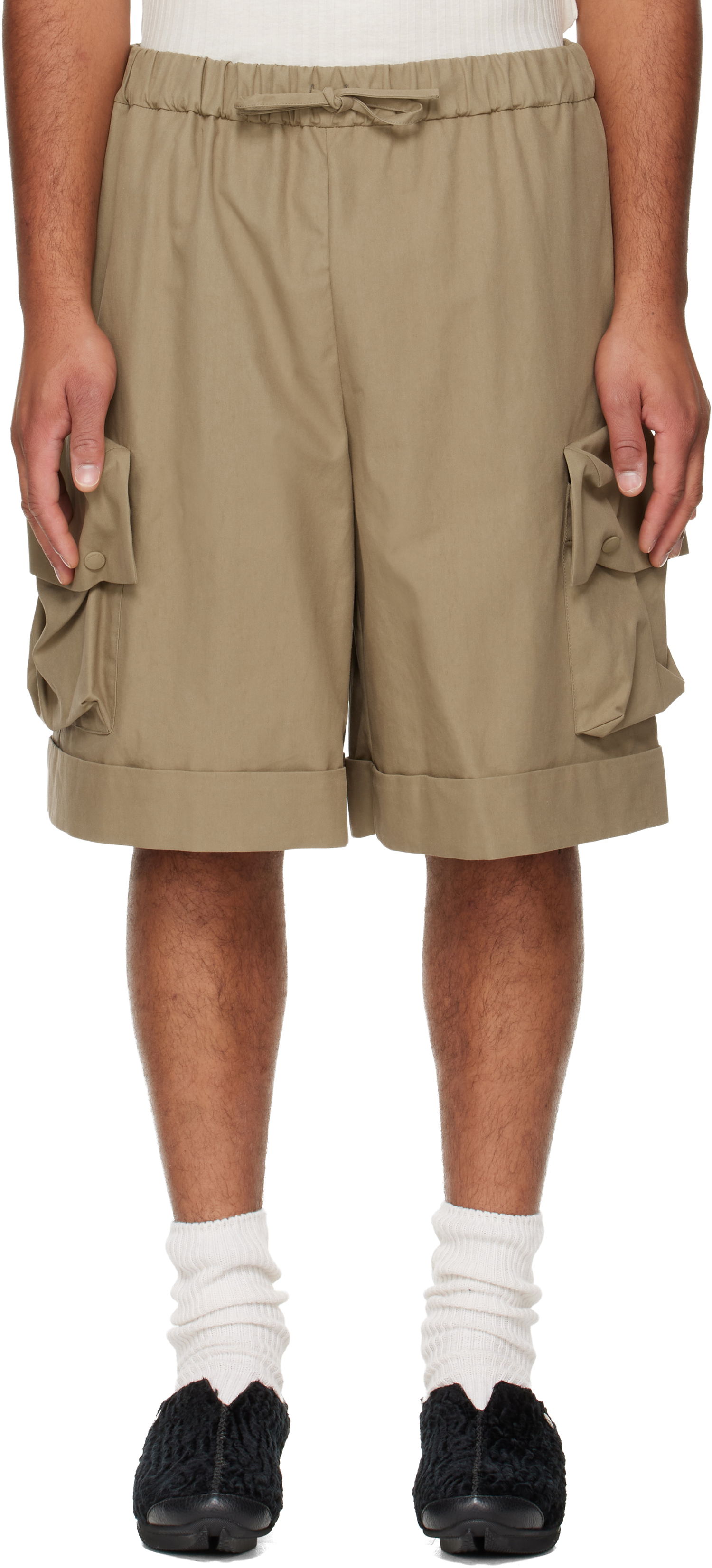 Šortky Simone Rocha Simone Rocha Multi Pocket Drawstring Cargo Shorts Béžová | 4172 1267, 0