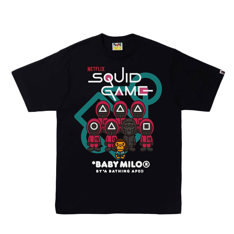 Tričko BAPE Squid Game x Baby Milo Tee Čierna | 2I23-110-906 BLK, 0