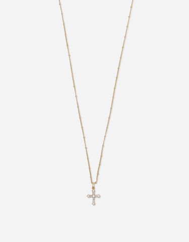 Náhrdelník Dolce & Gabbana Gold Metal Cross Pendant Necklace Metalická | WNN7S1W1111ZOO00, 1