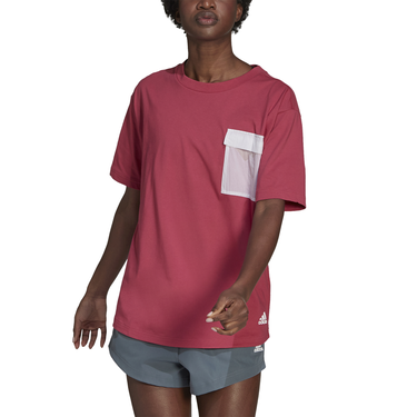 Tričko adidas Performance W q2sp t-shirt s Vínová | GJ5550, 3