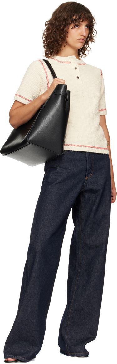 Tote bag Tom Ford Tom Ford Grain Leather Large Tote Čierna | L1823-LCL429X, 3