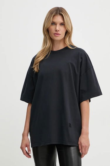 Tričko Nanushka Wren Relaxed Fit T-Shirt Čierna | NU24CRSH00499, 0