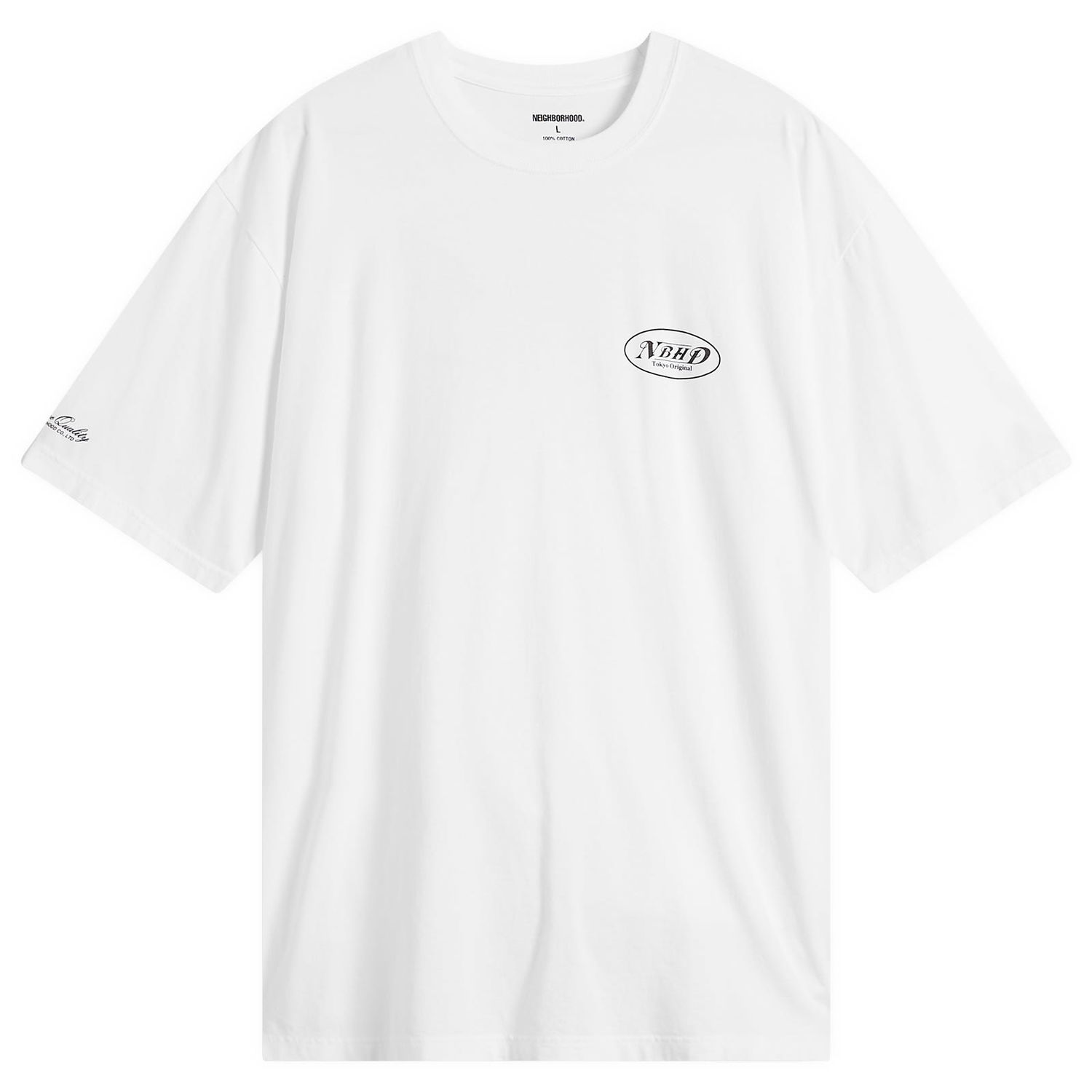 Tričko Neighborhood NBHD Tokyo Original Logo T-Shirt Biela | 252PCNH-ST05-WHT, 0