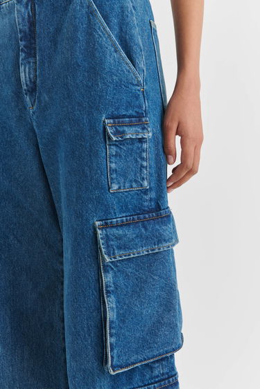 Cargo nohavice AXEL ARIGATO Roam Cargo Jeans Modrá | A2105001, 5