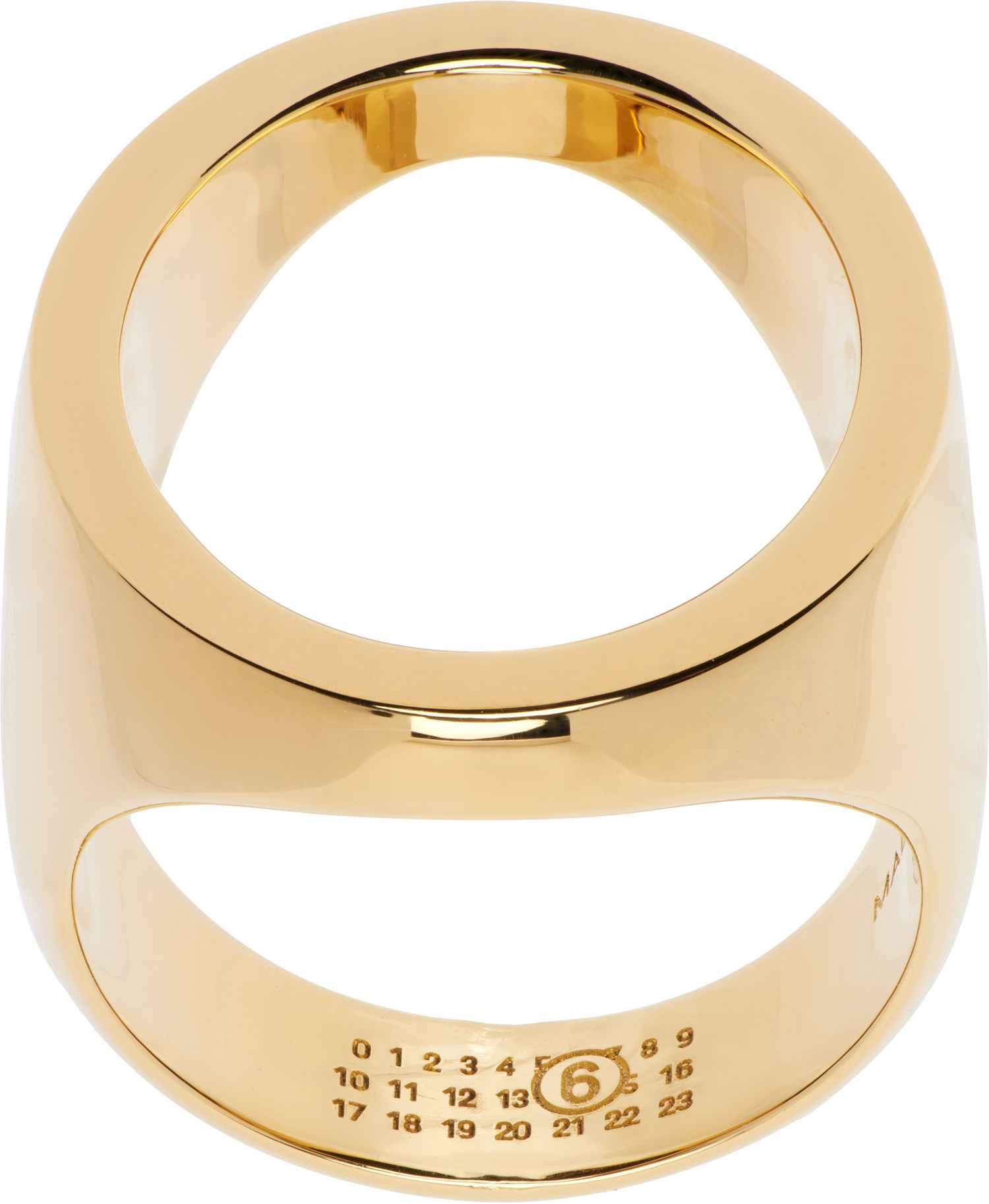Prsteň Maison Margiela MM6 Maison Margiela Gold Tone Open Ring Žltá | SM7UQ0088 P7355, 0