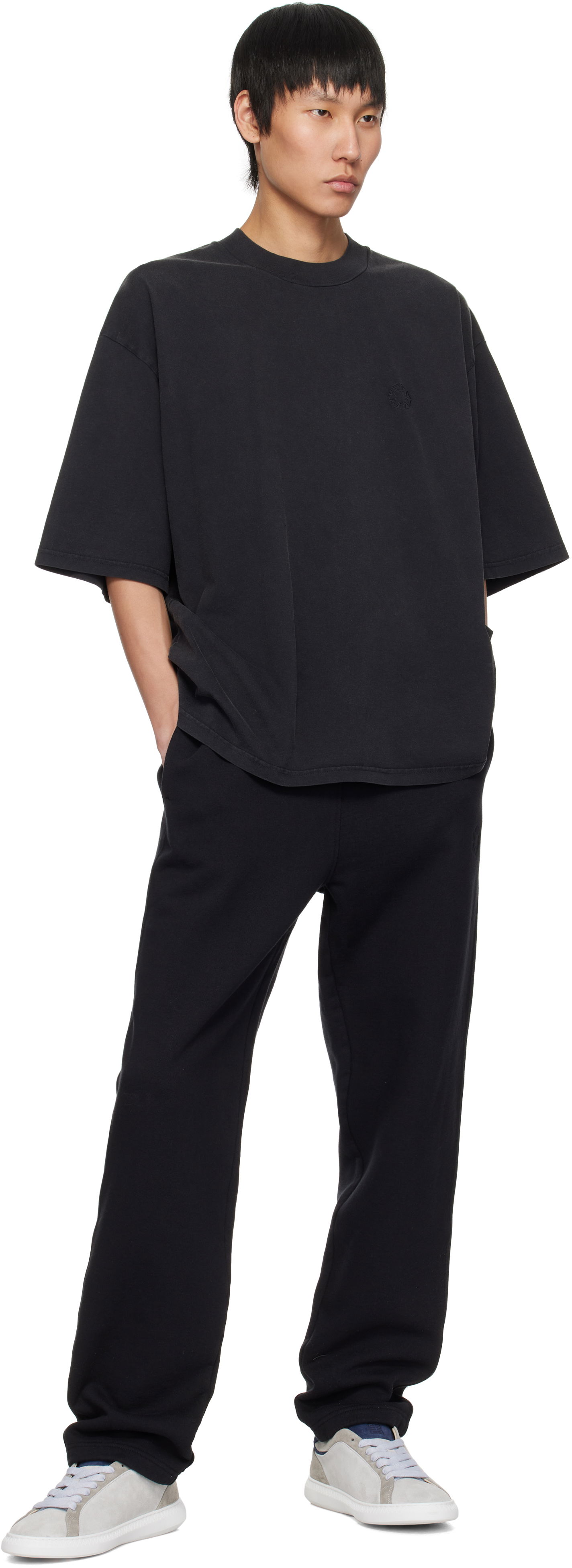 Oversized Crewneck Tee with Application
