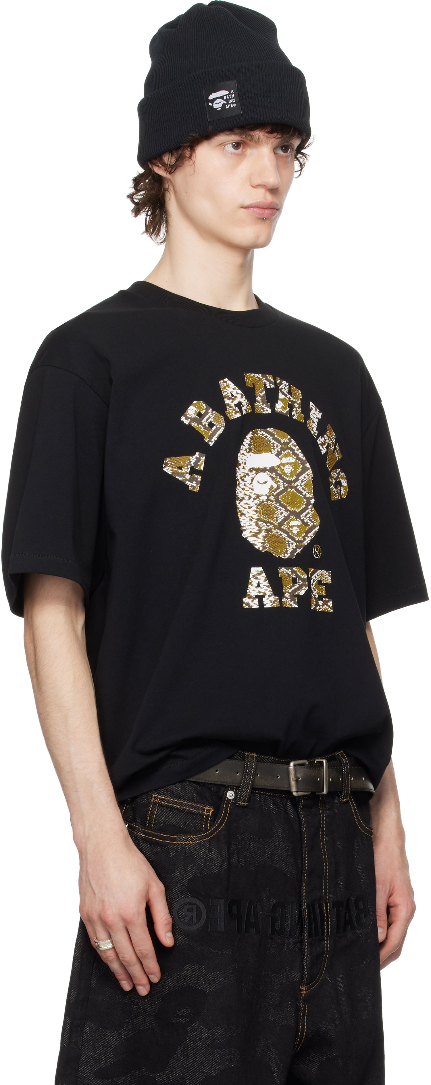 Tričko BAPE Printed T-Shirt Čierna | 1K70110317, 1