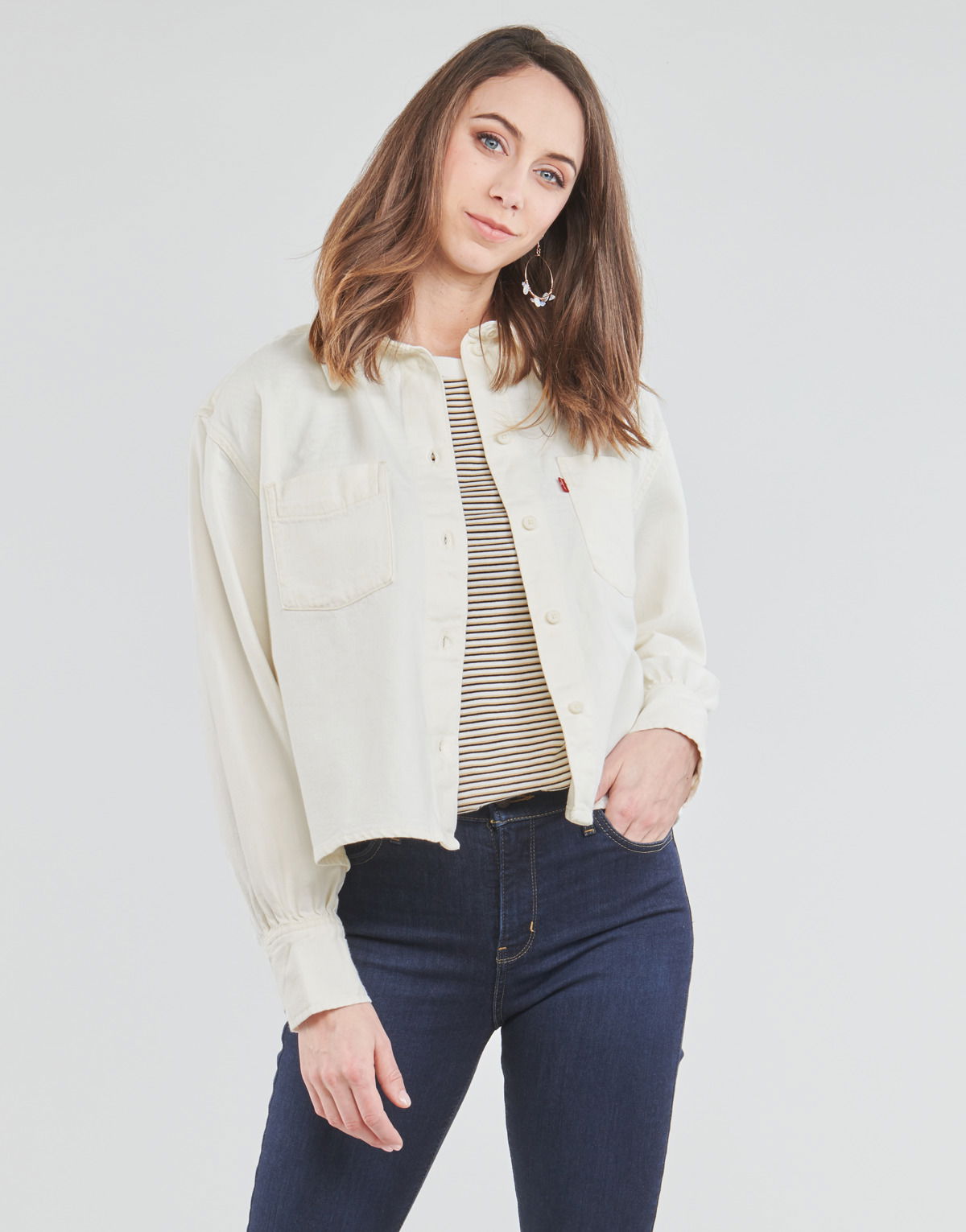 ZOEY PLEAT UTILITY SHIRT