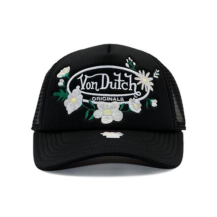 Šiltovka Von Dutch Von Dutch Trucker Flora Polyester Foam Cap Čierna | VD-7030851, 1