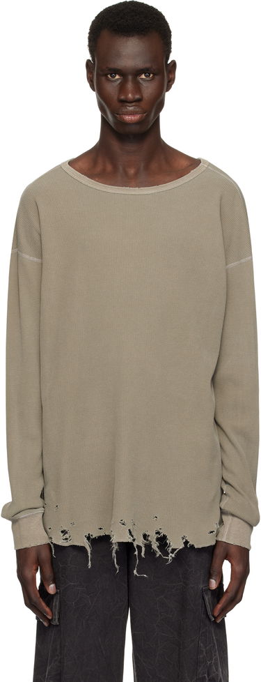 Sveter John Elliott John Elliott Folsom Thermal Distressed T-Shirt Béžová | B295M6651A, 0